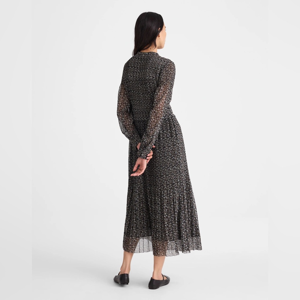 MADEWELL PLEATED PUFF SLEEVE MAXI DRESS IN FLORAL   NWT  original price $258.00 - Picture 8 of 13